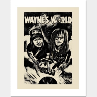 waynes world Posters and Art